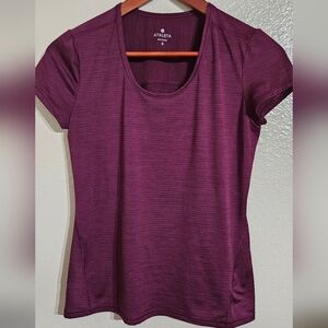 Athleta Deep Purple Short Sleeve Tee